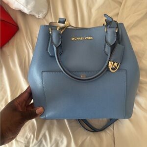 Michael Kors Sky Blue Satchel